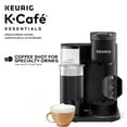 Keurig KCafé Essentials Single Serve KCup Pod Coffee Maker, Black