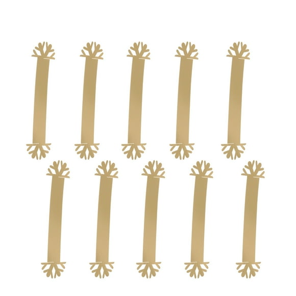 25PCS Navidad Copo de nieve Toalla Servilleta Hebilla Anillo de papel hueco Servilleta Hebilla para fiesta de boda Festival