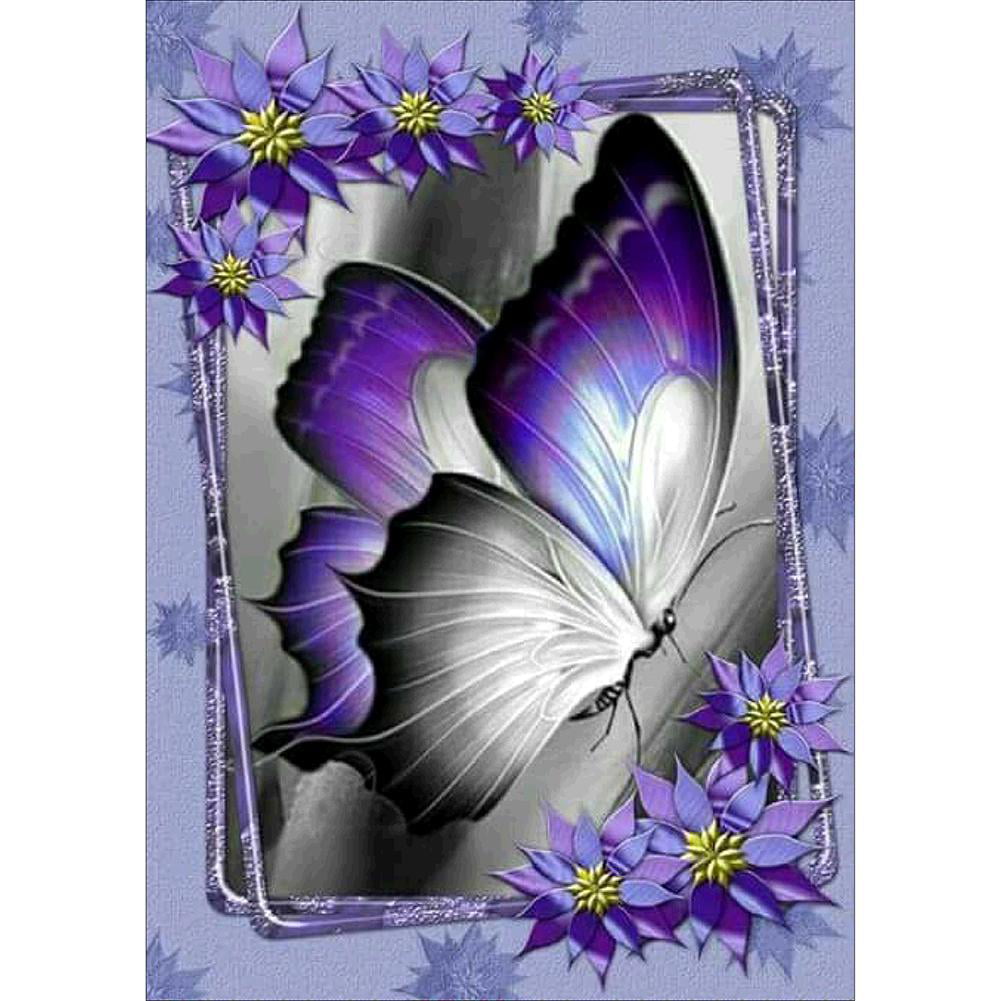 5D DIY Full Drill Diamond Painting Cross Stitch Butterfly Decoration Embroidery