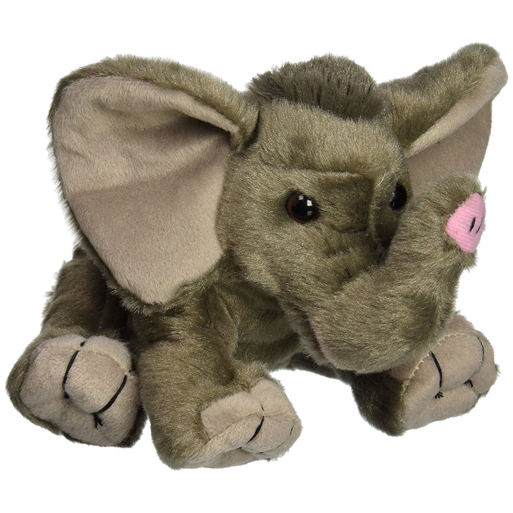 CKMini African Elephant Baby Animal Plush, Measures approximately 8