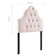 thumbnail image 2 of Sovereign Twin Diamond Tufted Performance Velvet Headboard, 2 of 4