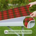 thumbnail image 6 of Red Green Checkerboard Checkered Pattern Square Fitted Tablecloth with Elastic Edge,Square Table Cover,Washable Elastic Table Cover for Home Kitchen Party Decor 34"x34", 6 of 6