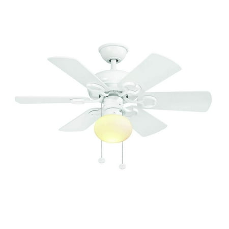 

Minuet 36 in. White Ceiling Fan with Light Kit