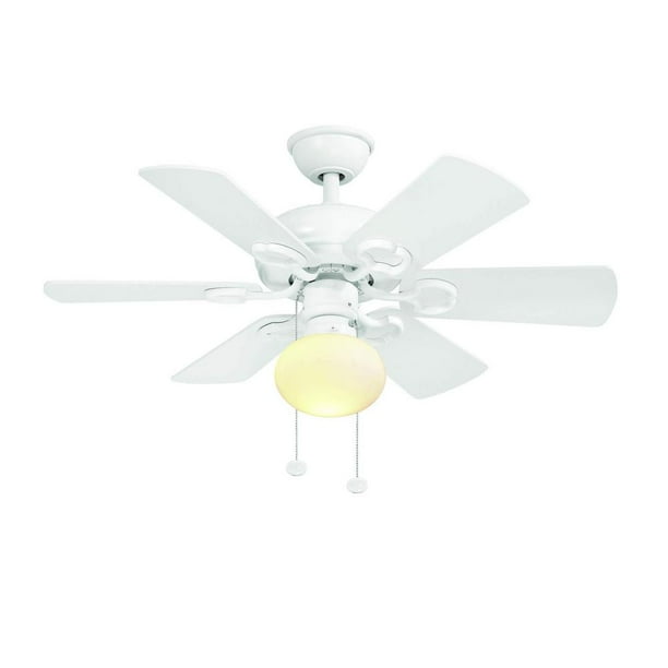 Hampton Bay Minuet 36 in. White Ceiling Fan with Light Kit (NEW OPEN