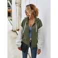 thumbnail image 3 of REDHOTYPE Women's Button Long Sleeve Brushed Jacket Coats with Pockets, 3 of 6