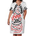 thumbnail image 2 of Ilustracis tipográficas de órganos internos Vestido holgado de verano para mujer traje de boda con bolsillos, 2 of 6