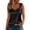 Summer Tops for Women Black, variant on Women's Satin Camisole Tank Tops V Neck Pleated Dressy Casual Sleeveless Blouses Summer Business Work Shirts with Metal Keyholes Mothers Day Gifts