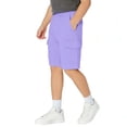 thumbnail image 5 of FAHXNVB Boys Elastic Waist Cargo Shorts Straight Leg Summer Shorts with Pockets Lightweight Bottoms Shorts 5-15 Years, 5 of 6