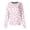 Light Purple, variant on Breast Cancer Awareness Scrub Jackets Women Pink Ribbon Printed Working Shirts Breast Cancer Awareness Support Nursing Uniforms with Pockets