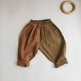 thumbnail image 2 of SRZYMJ Toddler Boys and Girls Summer Sweatpants Jogger Pants Holiday Comfort Trousers Coffee 6-7 Years, 2 of 5
