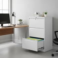 thumbnail image 4 of QinaQin 3 Drawer Lateral File Cabinet with Lock, Heavy Duty Metal Filing Cabinet for Letter and Legal Files, 4 of 6