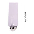 thumbnail image 3 of White Picture Hangers Hooks Without Nails No Trace Self Adhesive Art Hanger Hooks Photo Frame Picture Hanging Kit for Bathroom Kitchen Home Door Wall Closet, 3 of 4