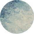 thumbnail image 2 of Nourison Passion Contemporary Navy Light Blue 4' x ROUND Area Rug, (4 Round), 2 of 8