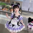 thumbnail image 4 of Vestido Kawaii Miniso Kuromi para niños, vestidos de princesa Lolita, dibujos animados, fiesta al aire libre, regalos de cumpleaños, Verano, 4 of 5