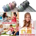 thumbnail image 5 of Juego de cintas de 16 rollos, juegos de cintas decorativas para manualidades, niños, álbumes de recortes, bricolaje, envoltura de regalos Zhivalor BST3015062-4, 5 of 5