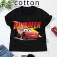 thumbnail image 2 of Ropa de verano con estampado de Rayo McQueen de Disney Car Pixar para niñas y bebés, camisetas de algodón para niños, camisetas de manga corta para niños, 2 of 5