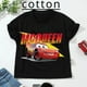thumbnail image 2 of Ropa de verano con estampado de Rayo McQueen de Disney Car Pixar para niñas y bebés, camisetas de algodón para niños, camisetas de manga corta para niños, 2 of 5