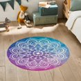 thumbnail image 5 of LaModaHome Rounded Rug Super Mario RugNon-Slip Rug Washable Mat Child Stain Resistant Living Room Kitchen Carpet 3.9X3.9ft(120X120cm), 5 of 5