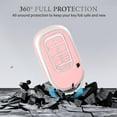 thumbnail image 4 of OFFCURVE Key Fob Cover with Keychain for Honda, Car Key Case Compatible with 2022 2023 Honda Civic Accord HR-V CR-V Pilot Sport SI EX EX-L Touring 5 Buttons Smart Key Protector Car Accessories, Pink, 4 of 6