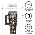 thumbnail image 4 of OBREWU Boston Terrier Dog with Flower-1 Tumbler with Handle and Lid,Boston Terrier Dog with Flower-1 40oz Double Wall Vacuum Insulated Tumbler,Cups Gift for Women and Men, 4 of 7