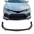 thumbnail image 2 of Ikon Motorsports Compatible with 21-24 Toyota Camry LE 3PCS Front Bumper Lip Spoiler IKON Style PP Gloss Black, 2 of 6