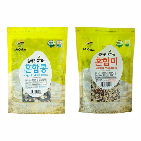 McCabe Organic Grains - Blending Mixed Rice and Mixed Beans | Nutritious & Diverse | USDA and CCOF Certified | Delicious Meal | 2 Packs