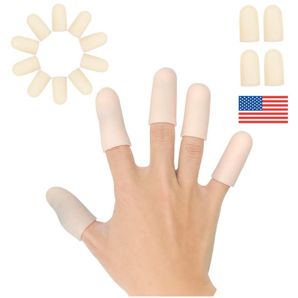 Gel Finger Cots, Finger Protector Support(14 PCS) New Material Finger