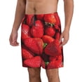 thumbnail image 2 of Goofa Strawberry Red Printed Mens Swim Trunks Summer Quick Dry Short Beach Swimwear Bathing Suits-Medium, 2 of 9
