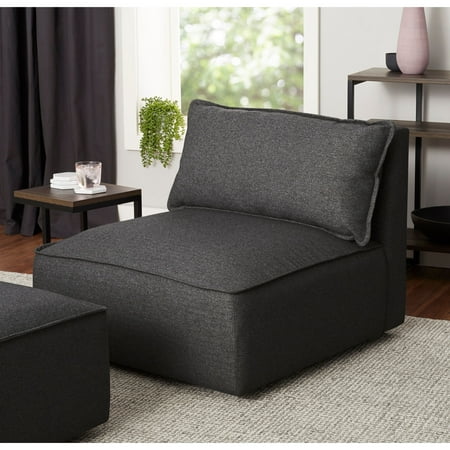 Better Homes & Gardens Morgan Modular Lounge Chair, Dark Gray