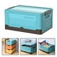 thumbnail image 3 of Caja de almacenamiento, organizador de accesorios, organizador de ropa para estanterías, armario de coche L azul, 3 of 9