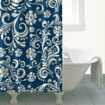 thumbnail image 4 of Waterproof Flower Pattern Shower Curtain 72x72 Inch Boho Style Polyester Unique Shower Curtain for Bathroom Hotel Home Decor with 12 Plastic Hooks, 4 of 5