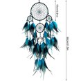 thumbnail image 3 of Aerolito de piedra cristalina Dreamcatcher: Lujo decoración colgante con piedras de cristal que brillan en la oscuridad, accesorio colorido para el hogar, 3 of 9