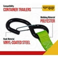 thumbnail image 6 of (2 Pack) Trailer Door Limit Strap 32 Inch Long 800 lbs WLL Safety Green Webbing for Opening Swing Doors, 6 of 7