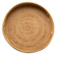 thumbnail image 4 of MasteelfCA 1Pc Hand-woven Home Storage Basket Exquisite Rattan Tray Living Room Fruit Plate, 4 of 7