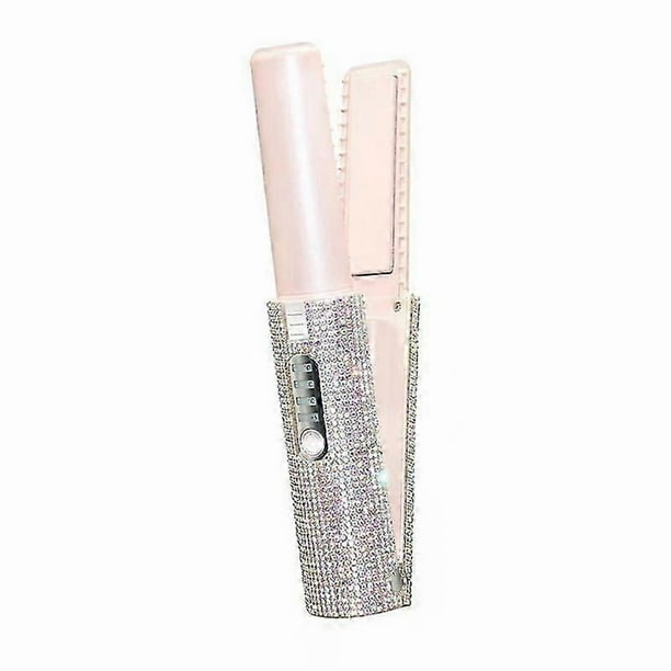 2-In-1 Electric USB Hair Straightening Brush Straightener Flat Iron Multifunctional Comb Straighten