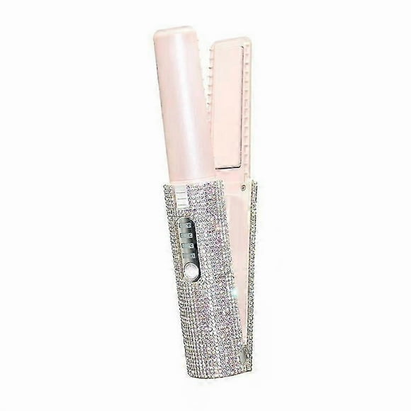 2-In-1 Electric USB Hair Straightening Brush Straightener Flat Iron Multifunctional Comb Straighten