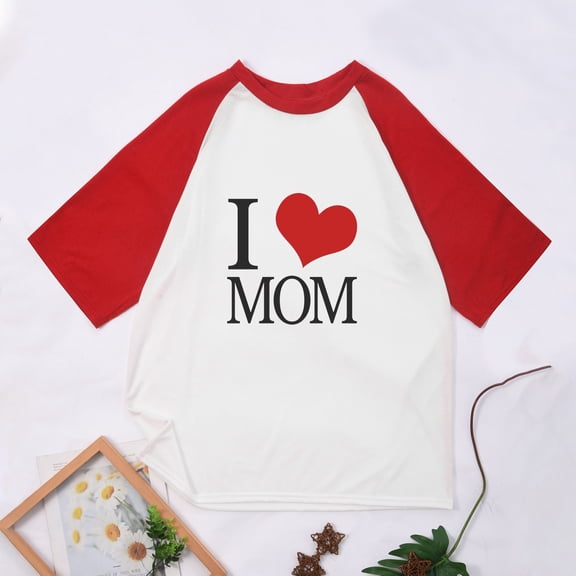 Boy's and Girl's 3/4 Sleeve Baseball Shirts Loose Fit Raglan Tshirt Summer Casual Round Neck Shirt Kids Colorblock Graphic Tee