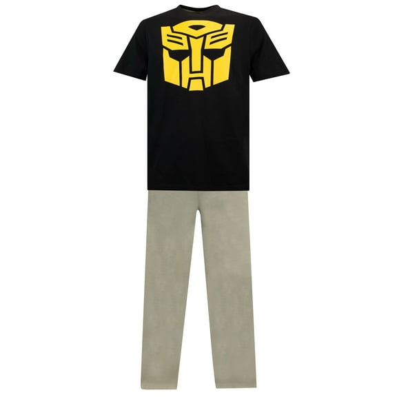 Transformers Mens Autobots Pajamas Yellow Sizes S-XXL