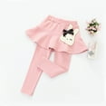 thumbnail image 5 of Huanglei Toddler Trendy Girls' Leggings Skirt Ruffle Skirt Pants Kids, 5 of 5