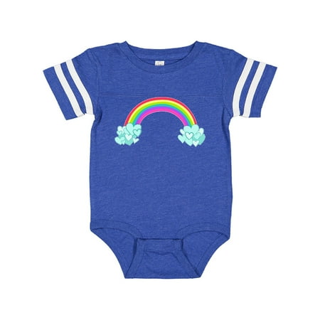 

Inktastic Rainbow and heart-shaped clouds Gift Baby Boy or Baby Girl Bodysuit