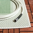 thumbnail image 3 of SAFAVIEH Machine Washable Rug Indoor/Outdoor Bermuda Collection - Bermuda David Plaid Indoor/Outdoor Runner Rug, Green/Ivory, 2' x 8', 3 of 5