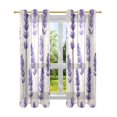 thumbnail image 7 of Yayeee Window Curtains Set of 2 for Living Room Light Filtering 63"x42", Lavender Pattern, 7 of 7