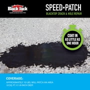 Black Jack Speed-Patch Blacktop Crack & Hole Repair - 10 lbs., Ready-To-Use Asphalt Patching Compound, Asphalt Crack Filler, Asphalt Patch, 10 lb.