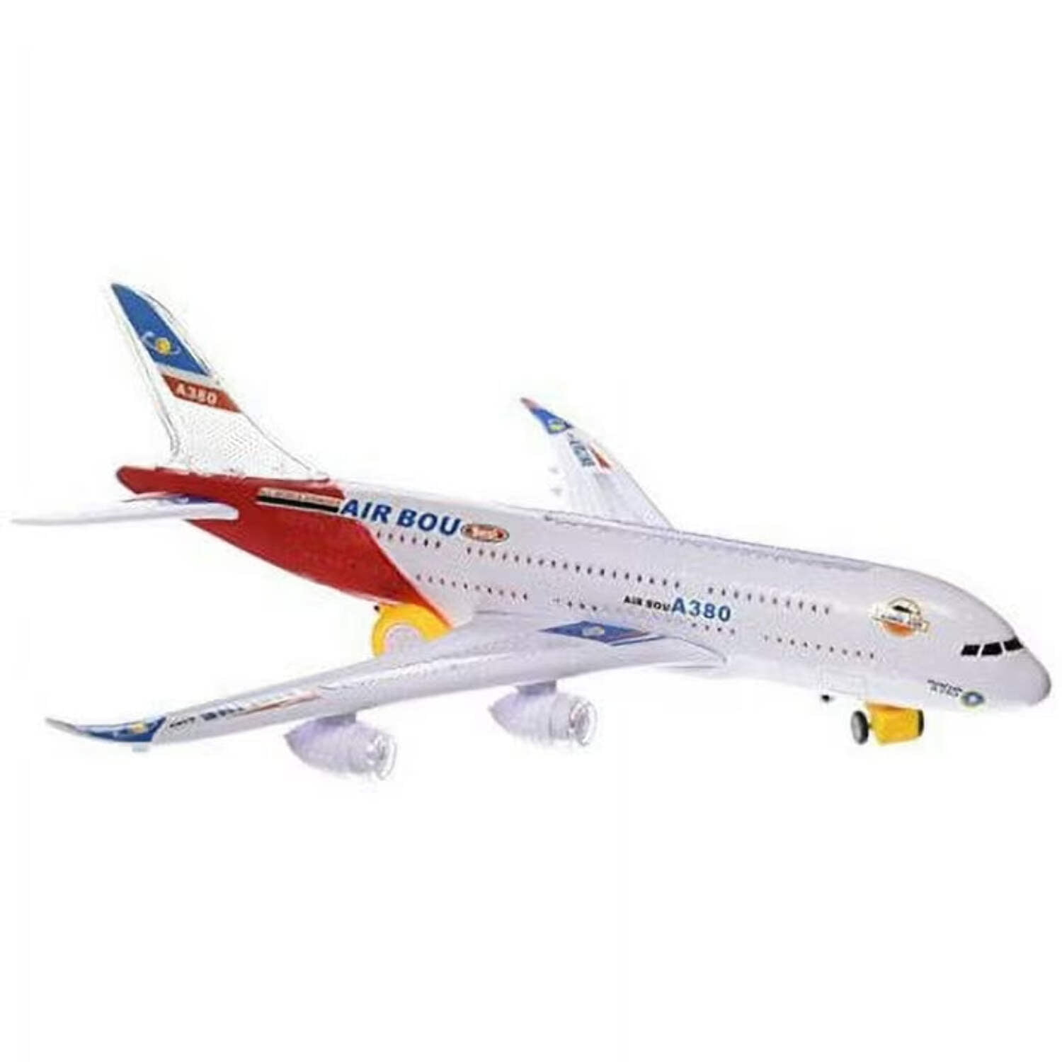 Airbus Plane With Flashing Lights and Sounds (Red)