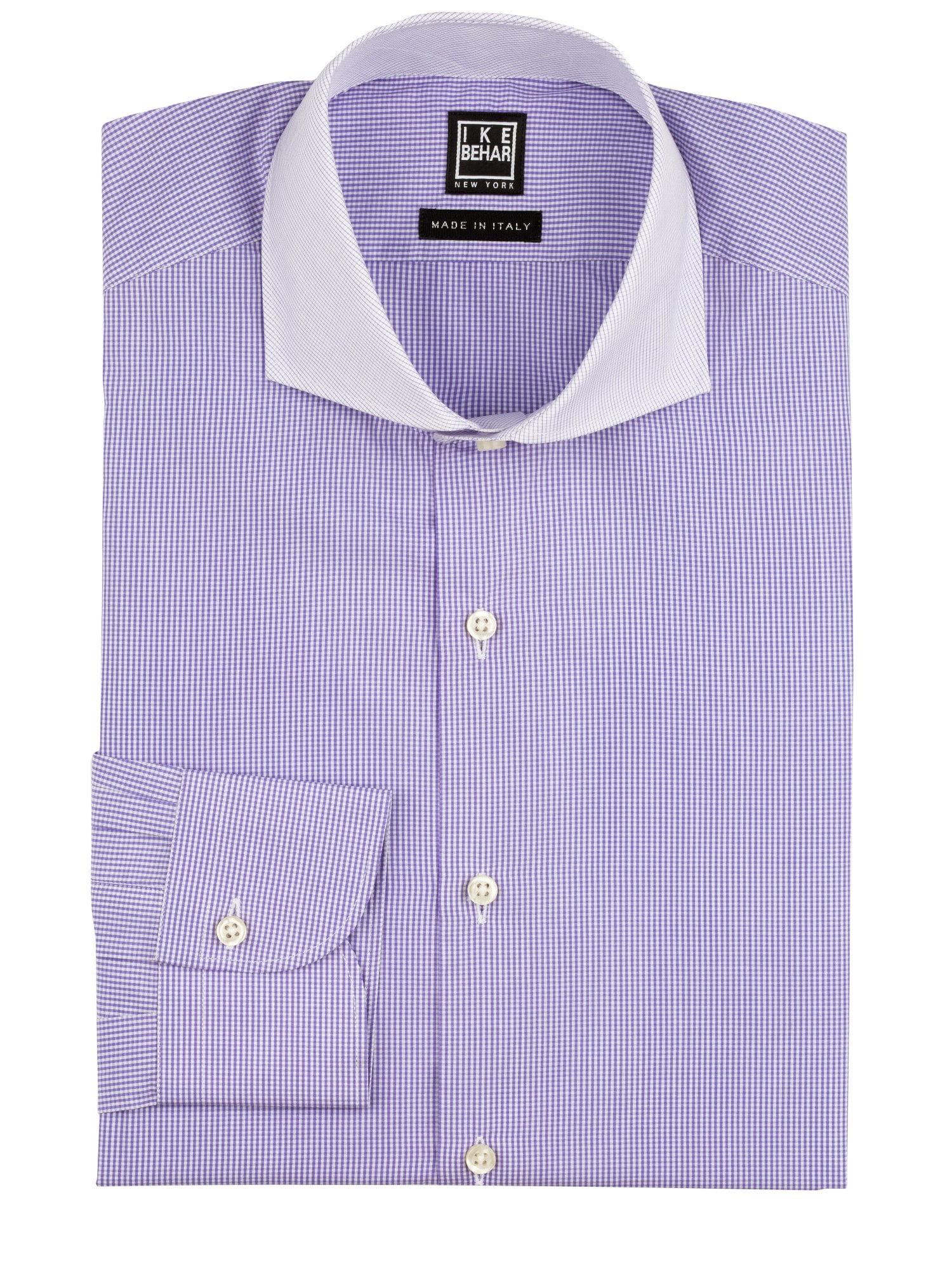 white cutaway collar dress shirt