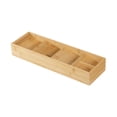 thumbnail image 3 of Caja de madera para cubiertos, organizador de cajones de cocina, caja de almacenamiento, soporte de bambú para cubiertos multiusos, organizador de soltero, 3 of 9