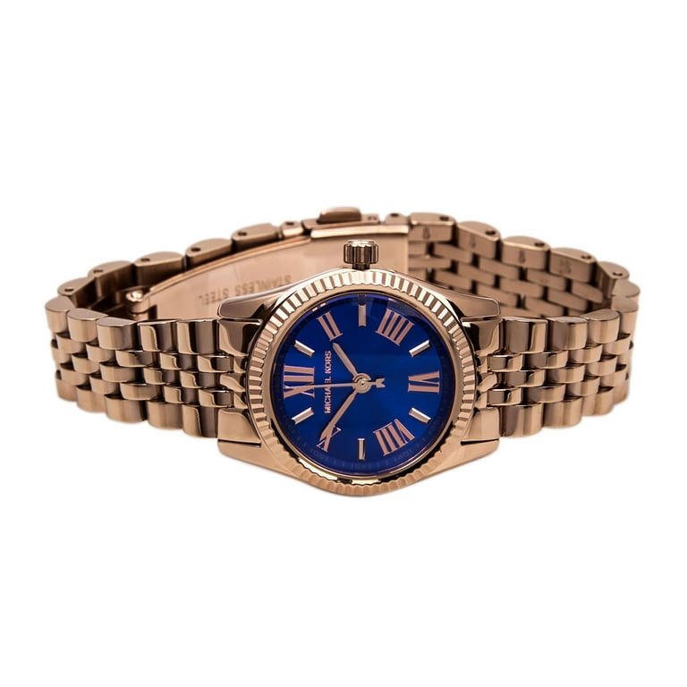 Michael Kors スリフレスミニラッフトレス MH35G52S32 410 Michael Kors Women's Petite Lexington Watch Quartz Mineral