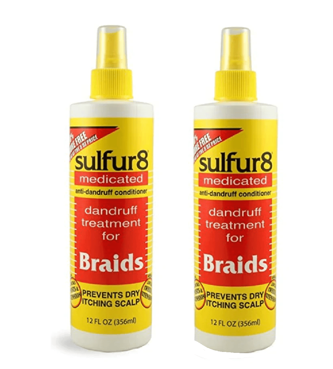 Sulfur8 Medicated AntiDandruff Treatment For Braid, Net.Wt 12 fl.oz (2