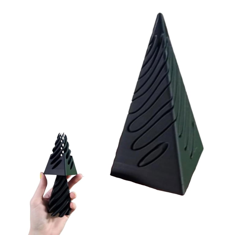 3d Fidgets Pyramid Spiral Cone - 3D Printed Optical Illusion Desk ...