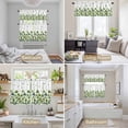 thumbnail image 6 of St. Patrick's Day Kitchen Curtains Sets for Windows 24 Inch Length, Lucky Shamrock Spring Botanical Rod Pocket Window Treatments Tier Curtains and Valances Set for Bedroom/Bathroom, 6 of 8